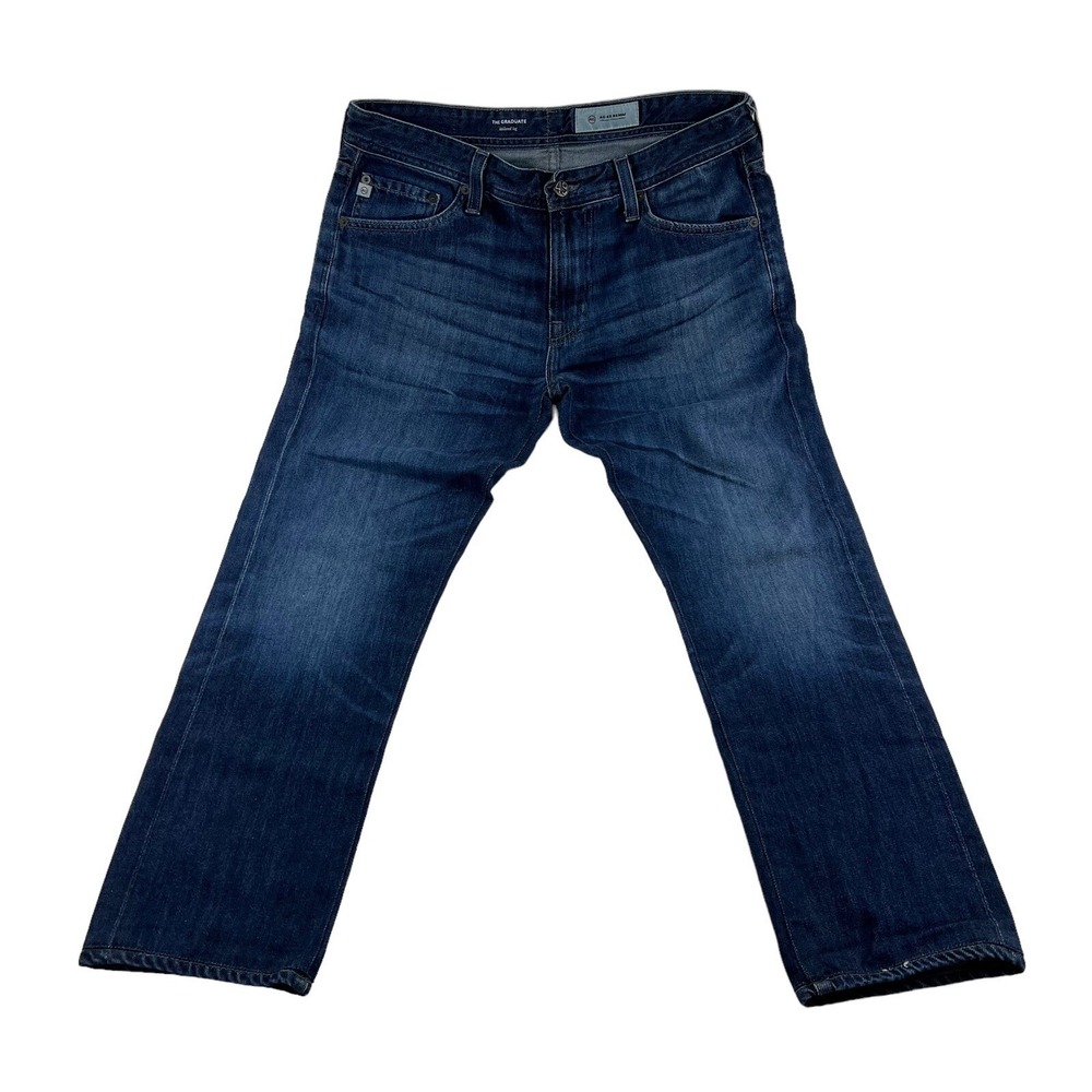 Adriano Goldschmied AG Blue The Graduate 5 Pocket Tailored Leg Jeans Size 32X27